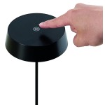 LAMPADA LED DA TAVOLO RICARICABILE NEROBIANCO LOSTECH PER BAR E RISTORANTI