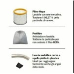 ASPIRACENERE RIBIMEX STUFE A PELLET BABYCEN 500W CAPACITA' 4LT - PRCEN018