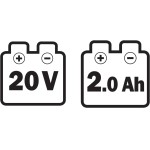 Ribiland PRBAT20/ASP, Aspirasolidi e liquidi a Batteria RBAT20 con Funzione soffiante, Nero, 40 W, 10 Litri, 79 decibeles