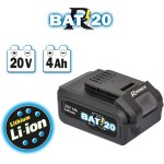 KIT POTATURA RIBIMEX - MINI SEGA CON BATTERIA 4 AH 20V + PROLUNGA TELESCOPICA E CARICABATTERIE