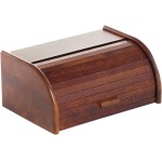 PORTAPANE IN LEGNO SCURO cm. 39X25x17 h