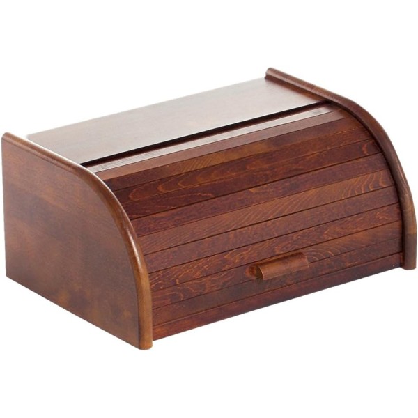 PORTAPANE IN LEGNO SCURO cm. 39X25x17 h