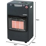 Stufa Gas Infrarossi Globex EOS 4.2 Kw Sensore ODS O2 4100 Watt