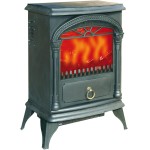 STUFA ELETTRICA AMBIENTE EFFETTO FINTO CAMINO FUOCO VIVO NIKLAS SANTORINI 1800W