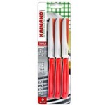SET COLTELLI DA TAVOLA CUCINA 6 PEZZI KAIMANO DENTATO DINAMIK SEGHETTO 5 COLORI