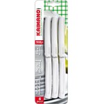 SET COLTELLI DA TAVOLA CUCINA 6 PEZZI KAIMANO DENTATO DINAMIK SEGHETTO 5 COLORI