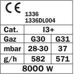 RIBIMEX - PRF390 - Fornello a gas 2 fuochi