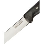Kaimano ACC0552 Coltelli da Tavola, Acciaio Inossidabile, Nero, 6 unità