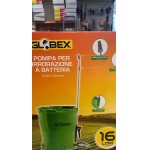 POMPA SPALLA A BATTERIA ELETTRICA IRRORATRICE PRESSIONE LT 16 BATTERIA LITIO GLOBEX