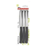 Kaimano KDN041806N Dinamik Coltelli Bistecca manico Nero, 1 confezione 6 unità