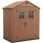 Casetta da Giardino Porta Attrezzi 190x122x221 cm in Evotech+ Keter Darwin 6x4 Marrone