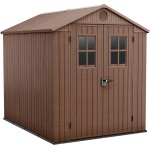 Casetta da Giardino Porta Attrezzi 190x244x221 cm in Evotech+ Keter Darwin 6x8 Marrone
