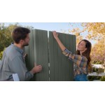 Casetta da Giardino Porta Attrezzi 190x183x221 cm in Evotech+ Keter Darwin 6x6 Verde