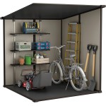 Casetta da Giardino Porta Attrezzi 183,5x185x200 cm in Resina Effetto Legno Keter Manor Pent 6x6 Beige