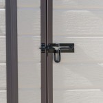 Casetta da Giardino Porta Attrezzi 183,5x185x200 cm in Resina Effetto Legno Keter Manor Pent 6x6 Beige