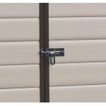 Casetta da Giardino Porta Attrezzi 185,8x236,8x227 cm in Resina Effetto Legno Keter Manor 6x8 Beige