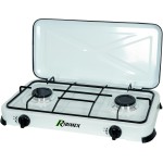 Fornello RIBIMEX - PRF350 - Fornello a gas inox 2 fuochi