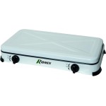 Fornello RIBIMEX - PRF350 - Fornello a gas inox 2 fuochi