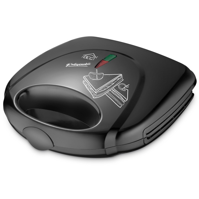 PIASTRA RIGATA TOSTIERA E MINI BISTECCHIERA DCG PER SANDWICH E TOAST 750 W