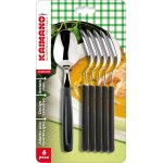Kaimano KDN760206N Dinamik Cucchiai, Acciaio Inossidabile, Nero, 28x10x2 cm, 6 Unità