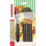 Kaimano KDN760106N Dinamik Forchette, Metallo, Nero, 6 unità