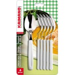 Kaimano KDN760206W Dinamik Cucchiai, Acciaio Inossidabile, Bianco, 6 unità