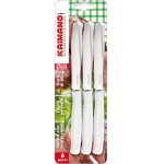 Kaimano KDN041806W COLTELLI Bistecca DINAMIK Manico Bianco CF.6, Metallo, Standard, One Size, 6 unità