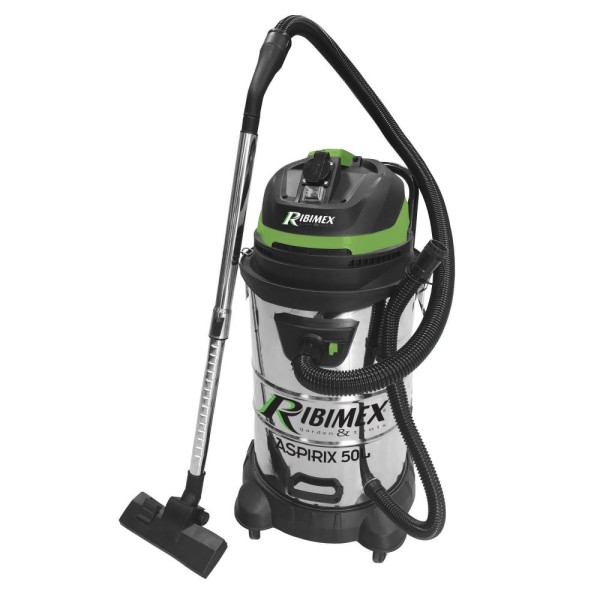 ASPIRATORE SOLIDI E LIQUIDI ASPIRIX 50L CON PRESA AUTOMATICA RIBIMEX - PRASP51LPE