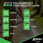 Ribimex Idropulitrice ad Alta Pressione RX4, 2200W, 160 Bar, 480 L/h, Getto Regolabile PRNHP04