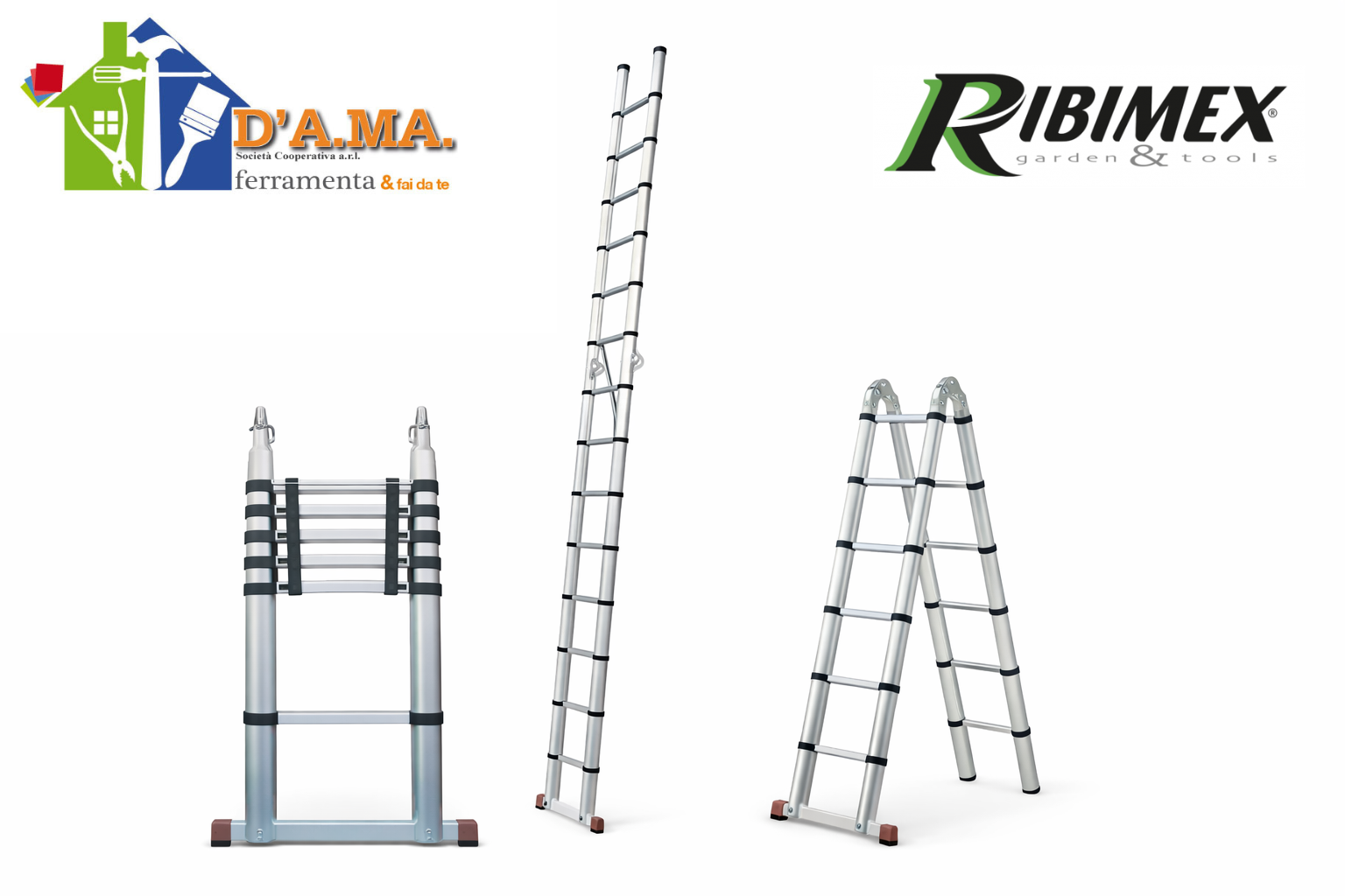 scala SCALA TELESCOPICA RIBIMEX 2 in 1 - immagine 1